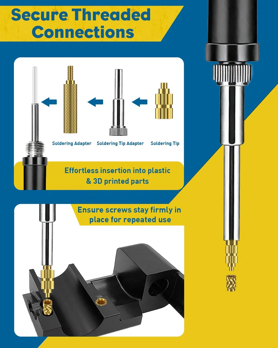 Uniclife 451 Stk. Gewindeeinsaetze Set fuer 3D-Druckteile
