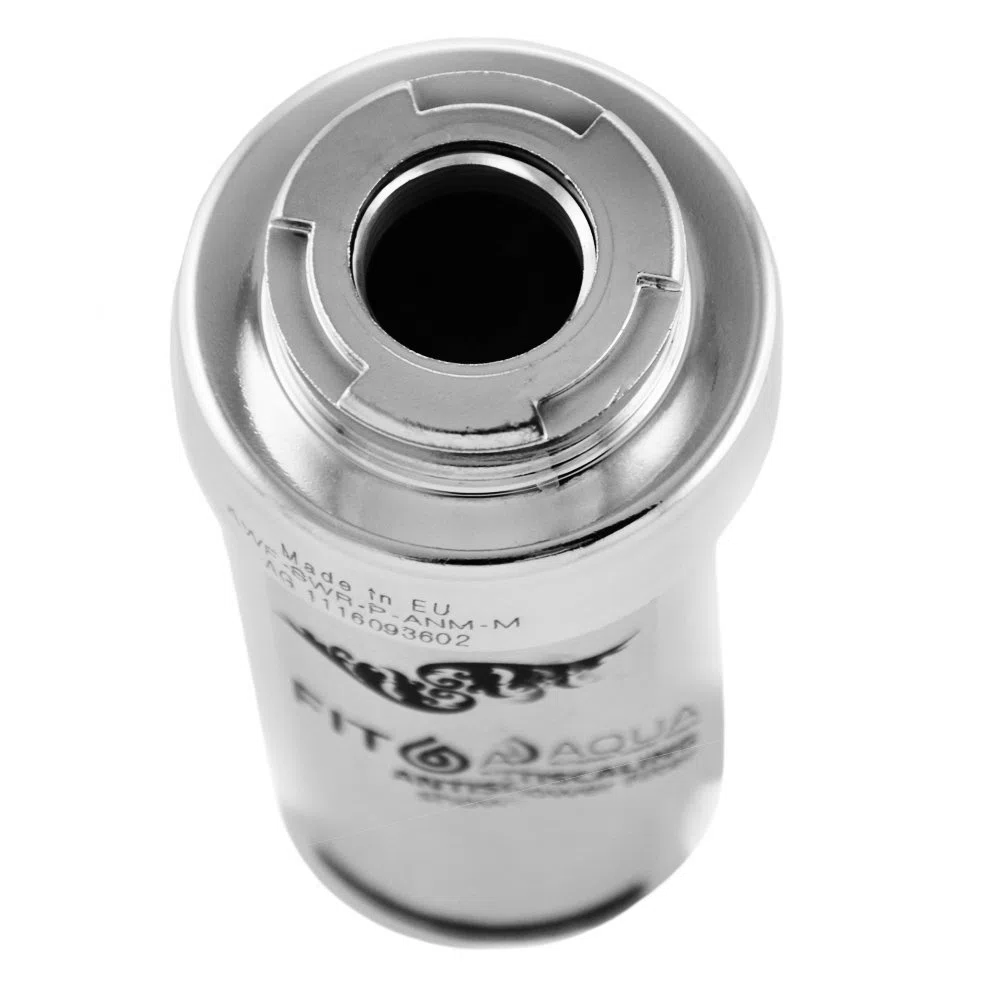 Fit aqua AWF-SWR-P-ANM-M Duschfilter gegen Chlor und Schadstoffe, reduziert Haarausfall und Hauterretation, Chrom