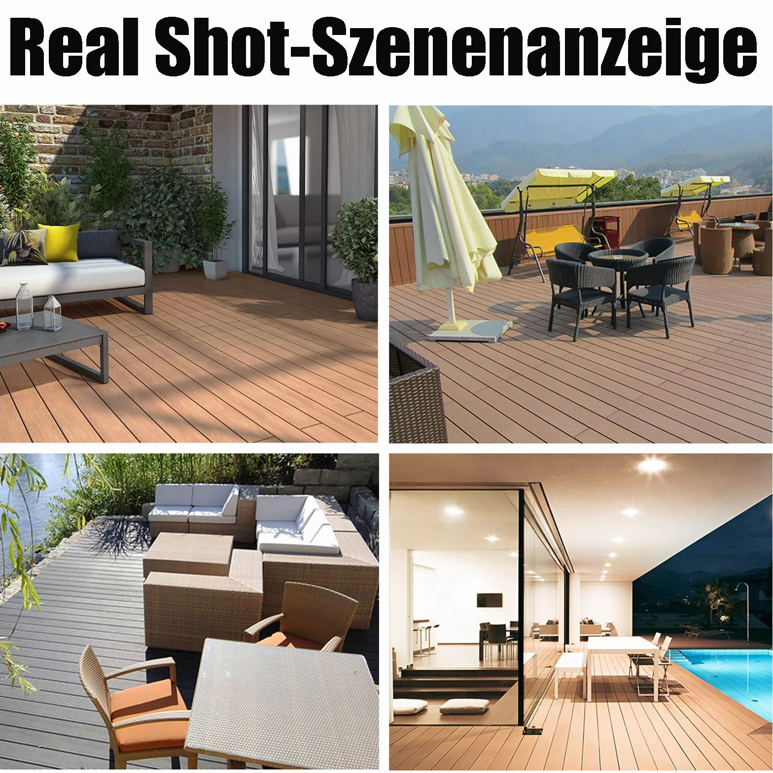 100 Stück WPC Clips, Versteckte Terrassendielen Befestigung Board Clips, 6 mm Terrassenclips Kunststoff für WPC Terrassendielen/BPC Dielen, Schwarz T Clip mit Schwarz Schrauben