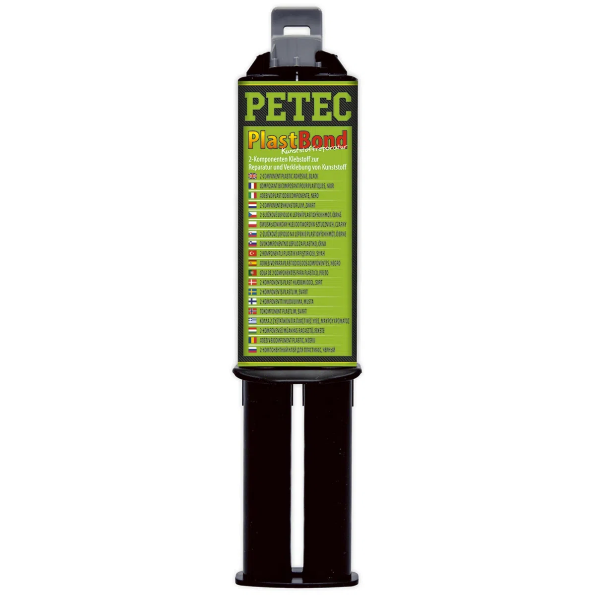PETEC PlastBond 2 Komponenten Kleber Kunststoffkleber extra stark 24 ml + Mischrohr. Zwei Komponentenkleber zum Kleben von Kunststoff, Metall 98325