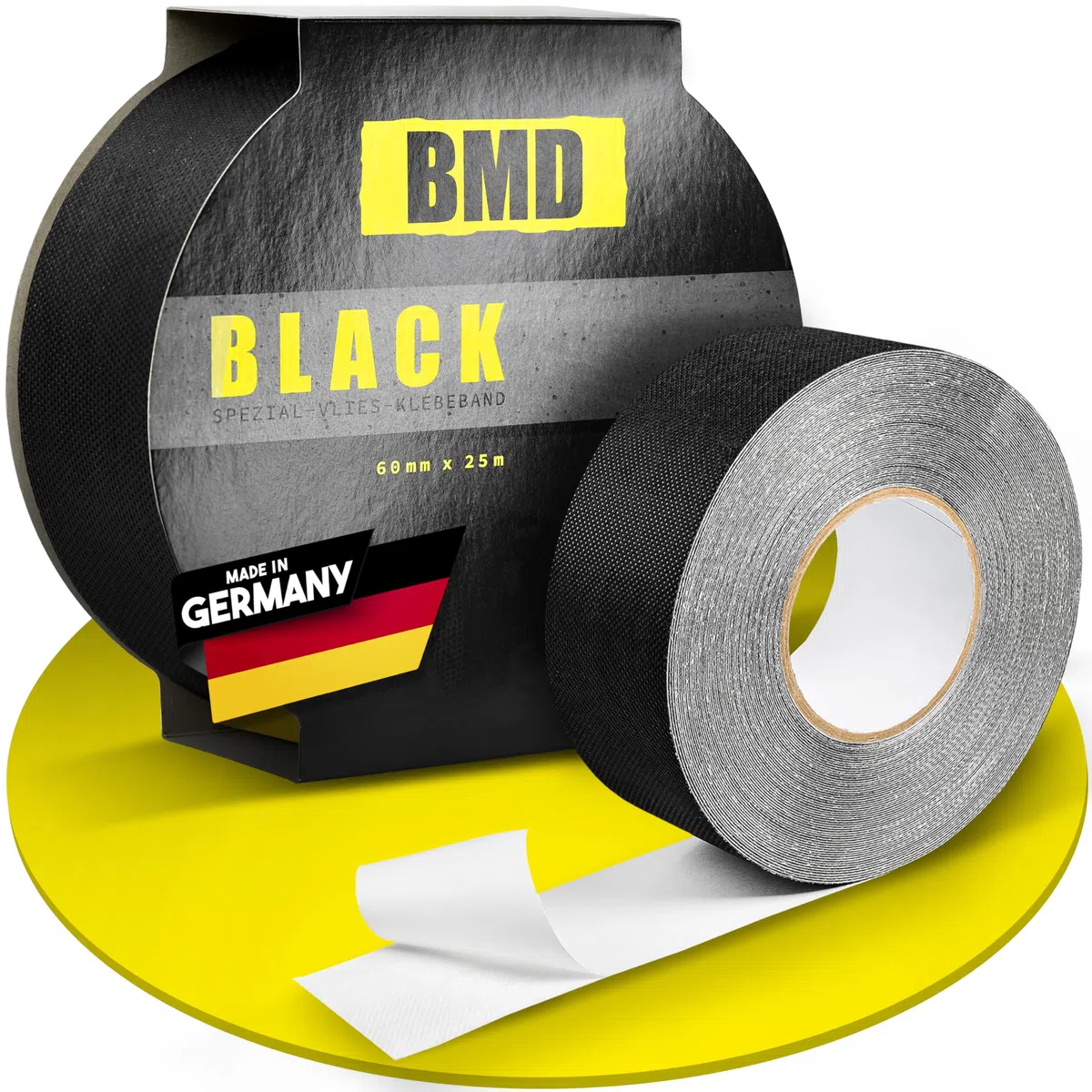 BMD Black Klebeband | 60mm x 25m | UV-Beständig | schwarz | für Unterspannbahn & Fassadenbahnen | Profiqualität Made in Germany