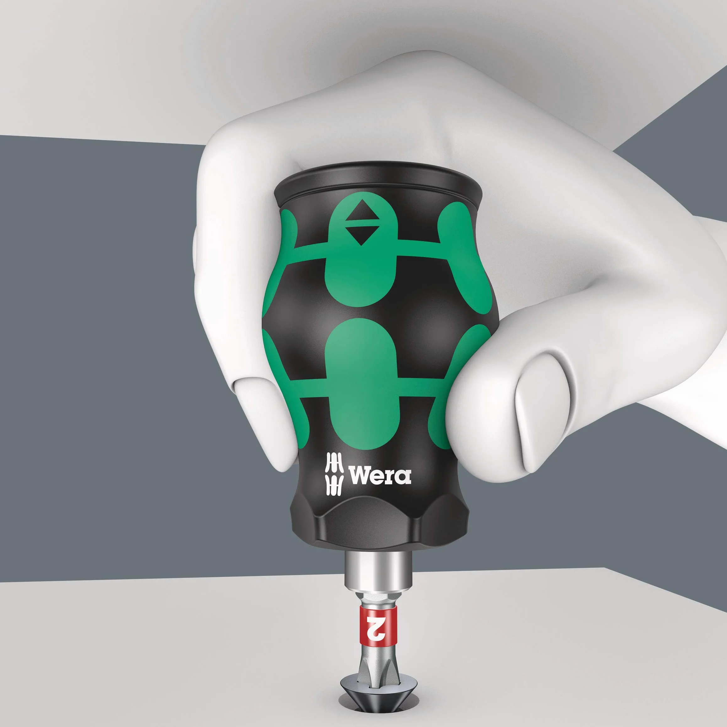 Wera 05008873001 Kraftform Kompakt Stubby 1 Schraubendreher mit Bit Magazin, 6-teilig