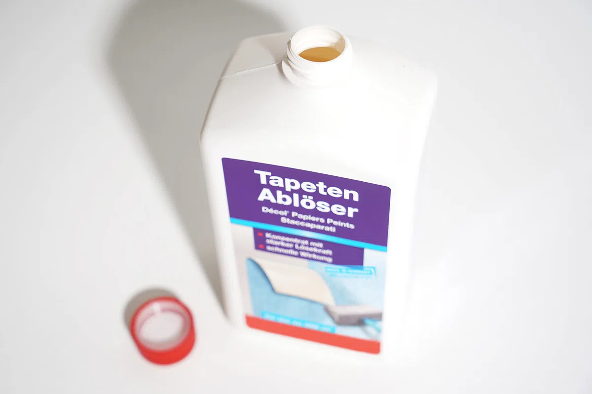 A.S. Création Tapetenablöser Tapetenentferner Tapetenlöser Kraftlöser - einfaches Mischverhältnis, schnelle Wirkung, starke Lösekraft, geruchsneutral - transparent - 1 L - 909017
