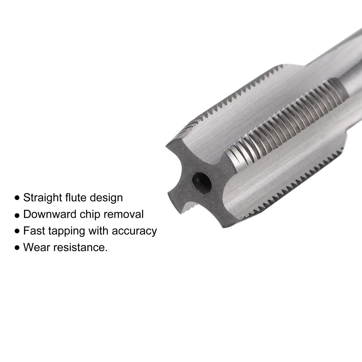 sourcing map Gewindefräser 1/2"-28 UNEF M42 HSS 4 gerade Fluten Bohrer 2B Toleranzklasse