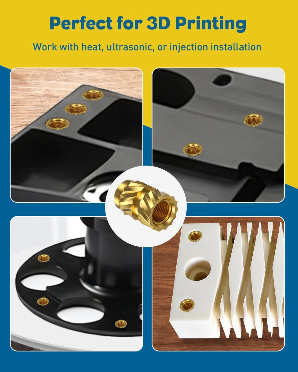Uniclife 451 Stk. Gewindeeinsaetze Set fuer 3D-Druckteile