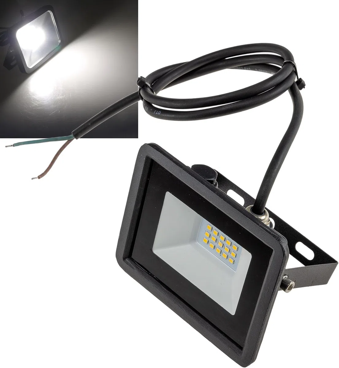 ChiliTec LED Scheinwerfer Fluter 11Watt Flutlicht 12V-24V Aussenstrahler - Beleuchtung Camper Wohnmobil Neutralweiß