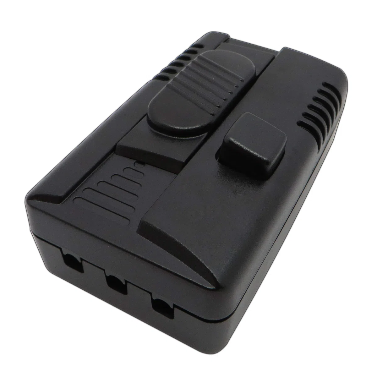 LED Fußdimmer schwarz 100W/300W stufenlos dimmbar für dimmbare LED Leuchtmittel Dimmschalter Schnur-Zwischendimmer Dimmer geräuschlos (Fußdimmer 100W schwarz)
