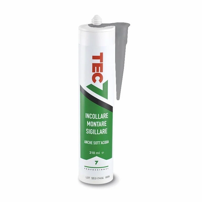 Tec7 adhesives/adhesives, mounting and sealing, grey, 310 ml, easy to work with and suitable for many materials.