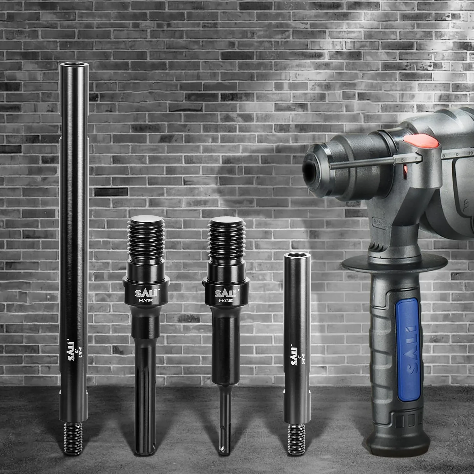 SALI Adapter 1 1/4" UNC auf SDS Plus für Kernbohrer Bohrkrone Lochsägen, SDS Plus Adapter, Fliesenbohrer Adapter Bohrfutter