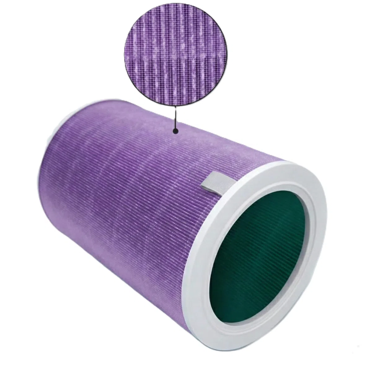 Luftreiniger Filter für Xiaomi Mi Air Purifier, für 2, für 2C, für 2H, für 2S, für 3, für 3H, für 3C, für PRO - M8R-FLH HEPA E11 mit Aktivkohle, entfernt Staub, Pollen - RFID-Chip - Violett