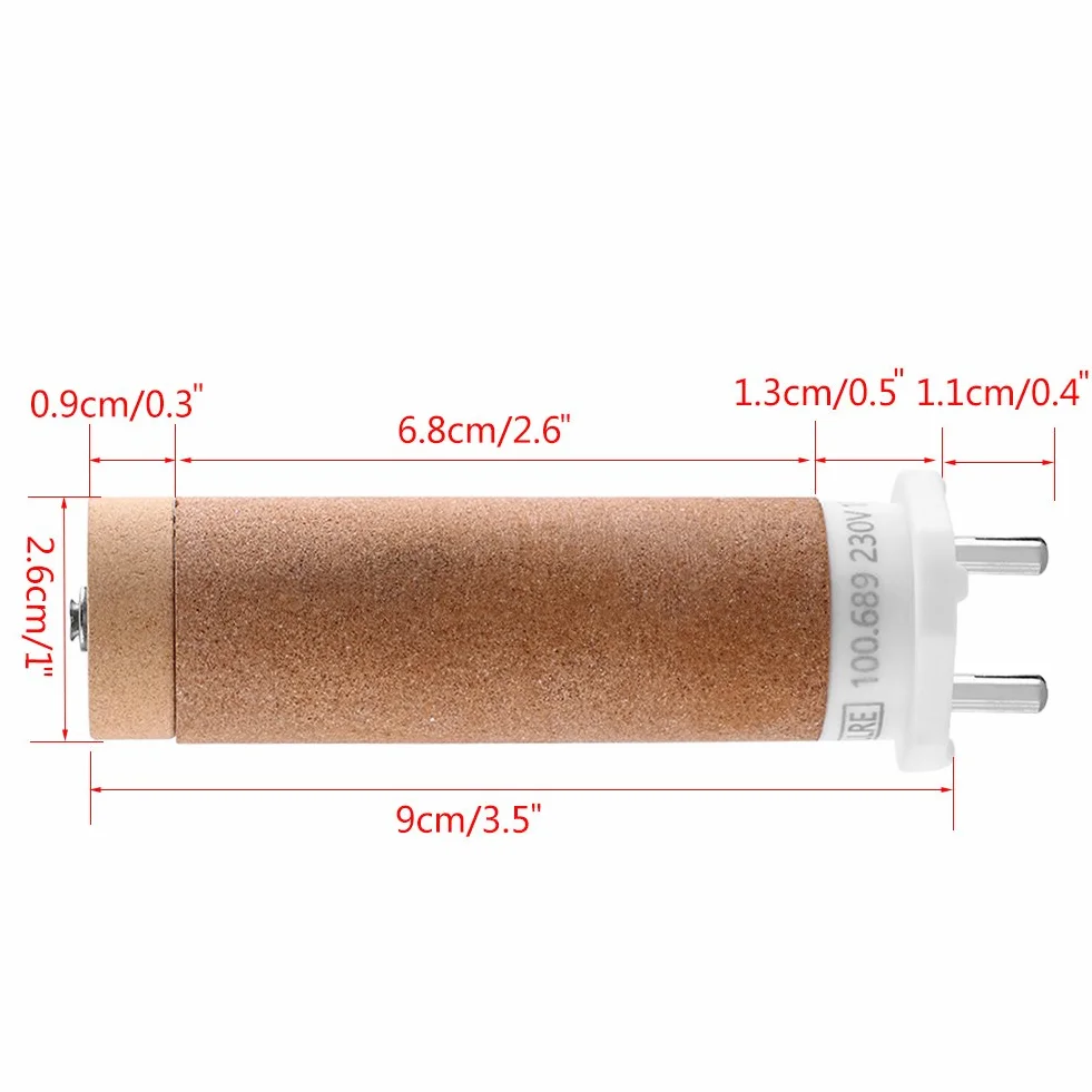 Leister 100.689 Heizelement, 230V 1550W Heizrohr Keramisches, Heizelement Patrone, Original-Ersatzteil für Handgerät TRIAC S/1G3 Heißluftschweißpistole, Hand-Heißluft-Kunststoffschweißgerät