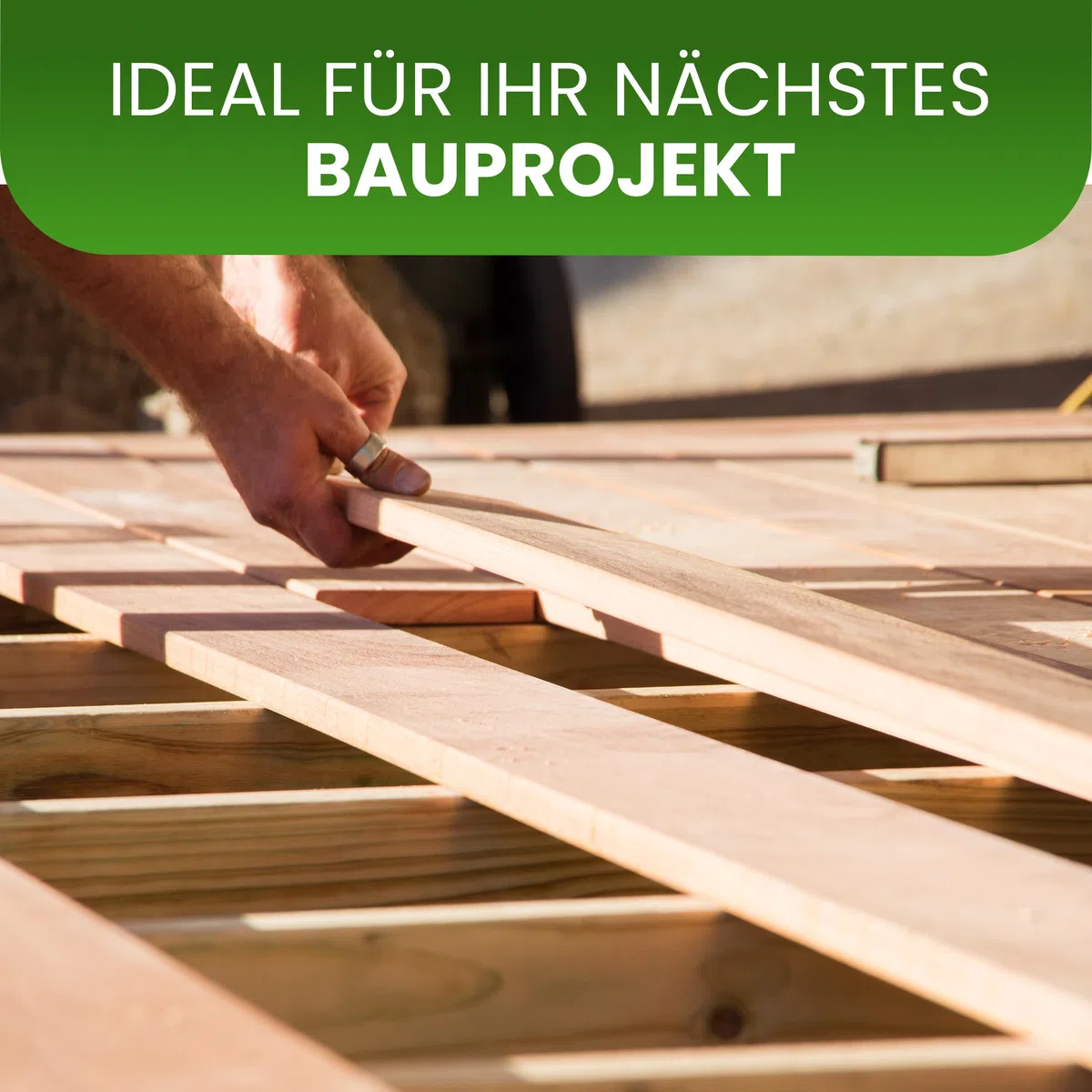 Pfosten Lärche Natur 30x30 mm 120 cm – Vierkantpfosten | für Zaun Pergola & Konstruktion