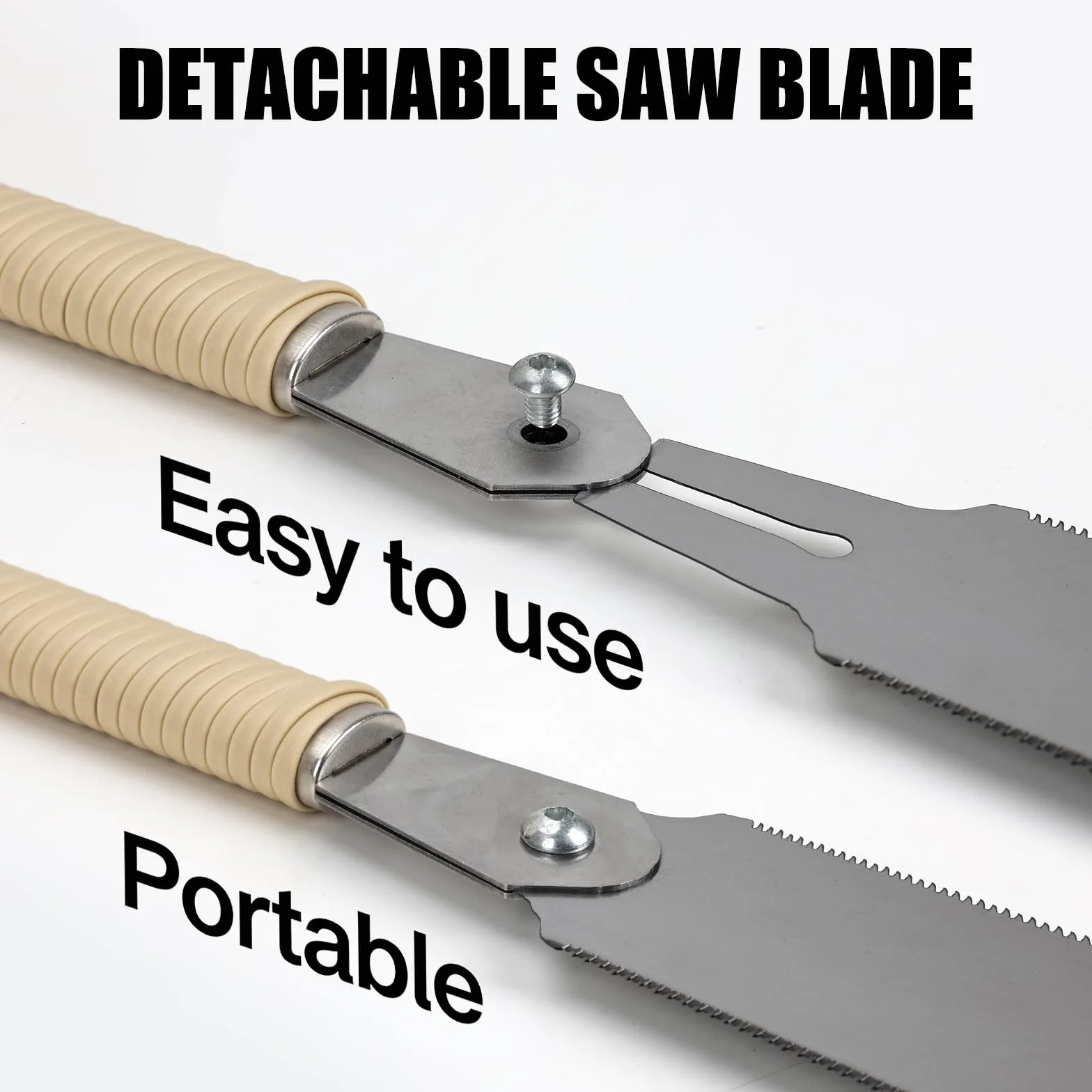 60cm Ryoba Japansäge mit 6-10/17 TPI, Zweischneidig Zugsäge mit traditionellem Rattanholz-Griff, ideal für präzise Schnitte bei Holz, DIY-Projekte & für Querschnitt, Set inkl Wechsel-Sägeblatt