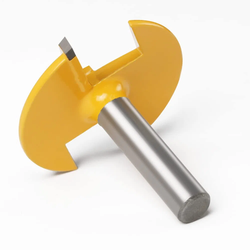 Horizontaler Kronenfräser mit 8 mm Schaft, Kronenkappen-Fräser, Fräser für kleine Schüsseln (1-3/4" Breite, 1-1/2" Radius)