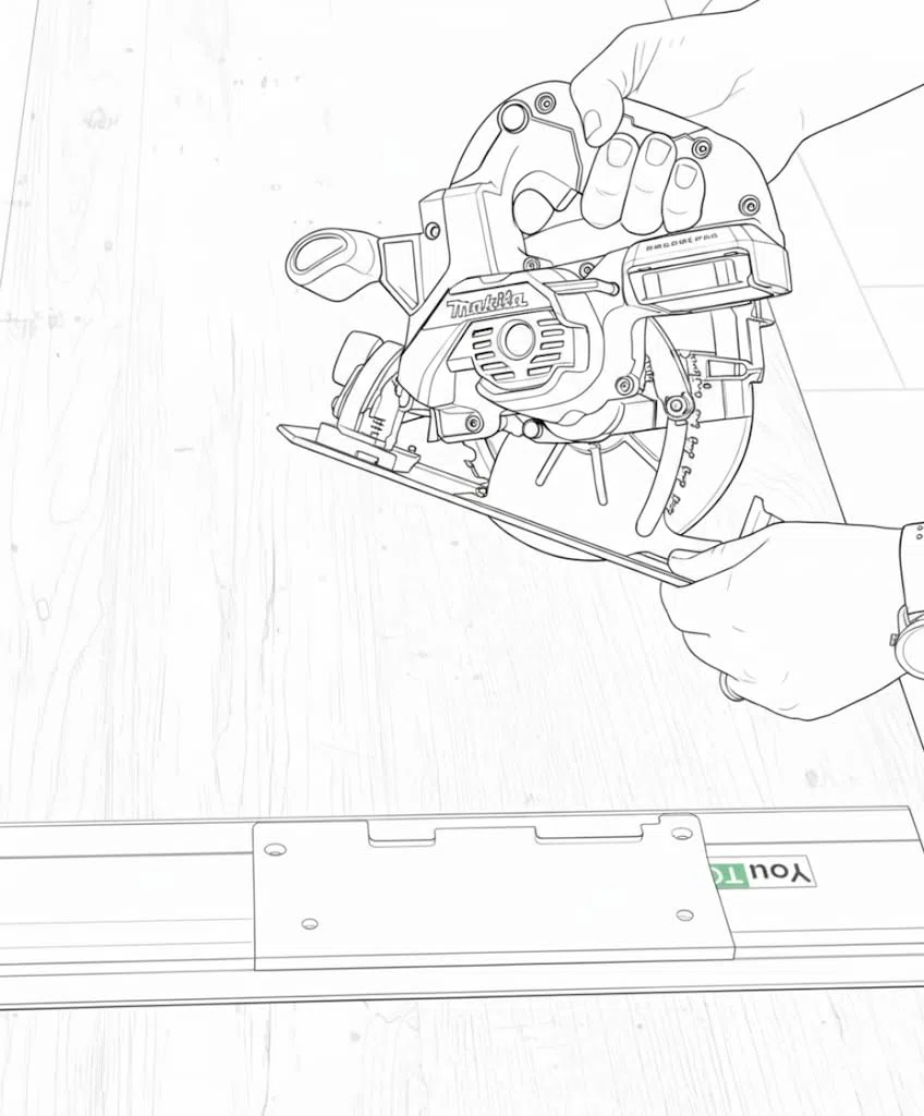 Führungsschienen Adapter für Makita DHS660 Akkusäge