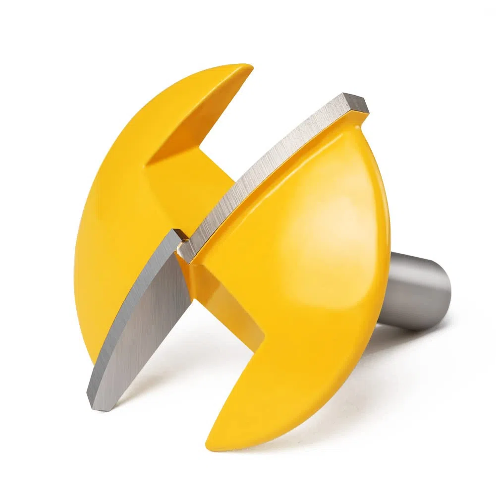 Horizontaler Kronenfräser mit 8 mm Schaft, Kronenkappen-Fräser, Fräser für kleine Schüsseln (1-3/4" Breite, 1-1/2" Radius)