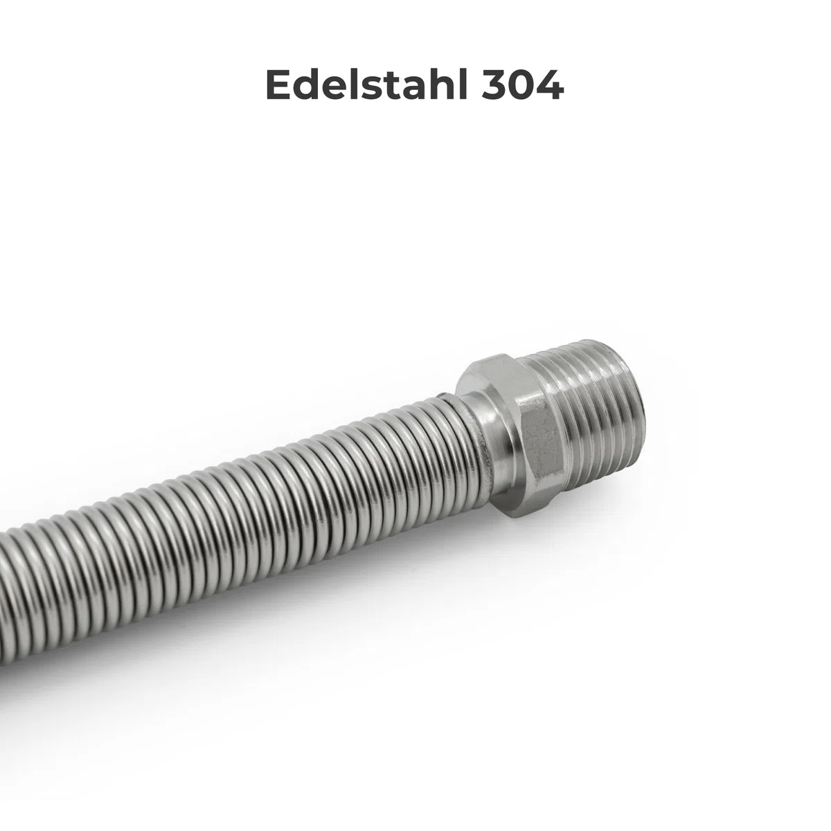 VANCOCO Edelstahl-Flexrohr 1/2" Zoll Wellrohr Ausziehbar Flexibles Anschlussrohr Längenverstellbar von 200-400 mm Universelles Verbindungsrohr