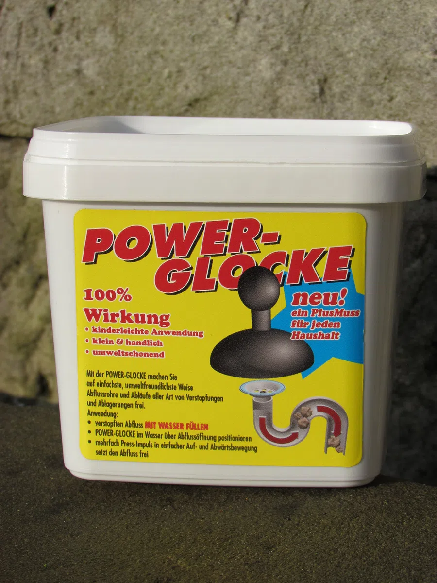 Die Power-Glocke, Pümpel, Saugglocke, Pömpel für Dusche, WC, Abflüsse und Waschbecken, sehr leistungsstark