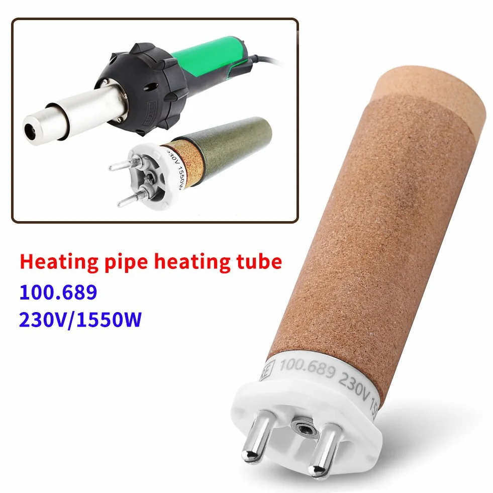 Leister 100.689 Heizelement, 230V 1550W Heizrohr Keramisches, Heizelement Patrone, Original-Ersatzteil für Handgerät TRIAC S/1G3 Heißluftschweißpistole, Hand-Heißluft-Kunststoffschweißgerät