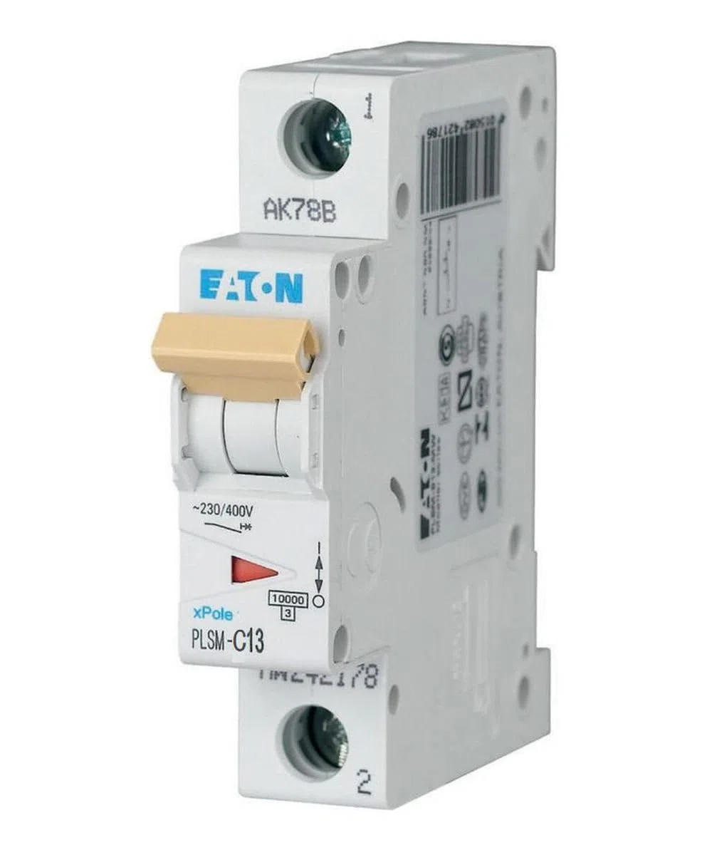 Eaton PLSM-C13-MW Leitungsschutzschalter 13A 1P 1-polig C-Charakteristik LS-Schalter (242204 alt 244732)