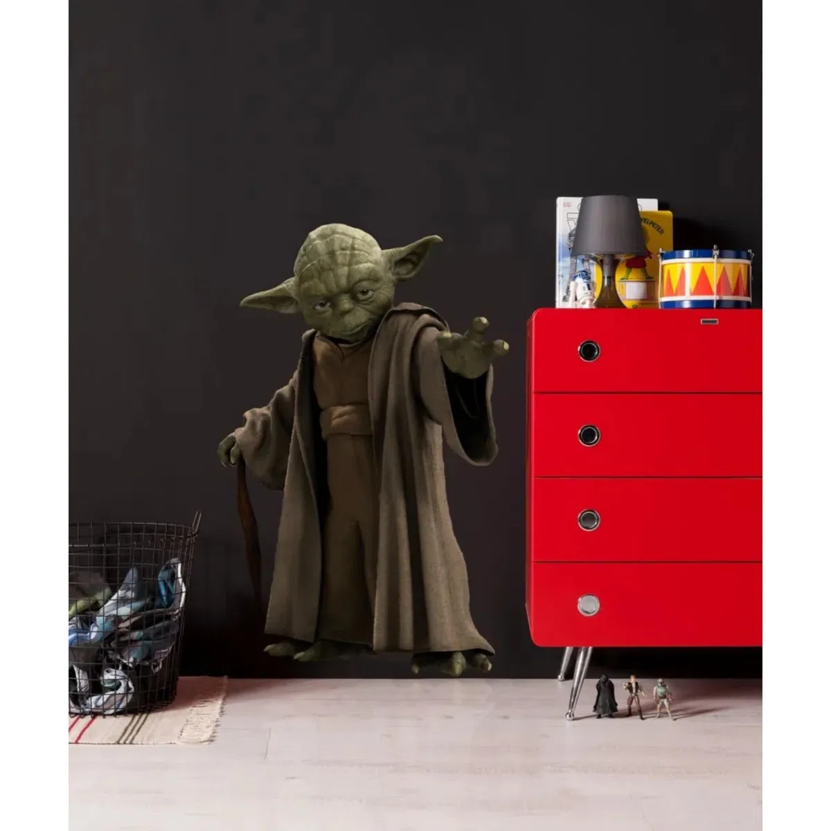 Komar Star Wars Deco-Sticker YODA | 100 x 70 cm | Wandtattoo, Wandsticker, Wandaufkleber, Wandbild, Jedi, Jedi-Meister, Rebellen, Galaxy, Kinderzimmer | 14721h