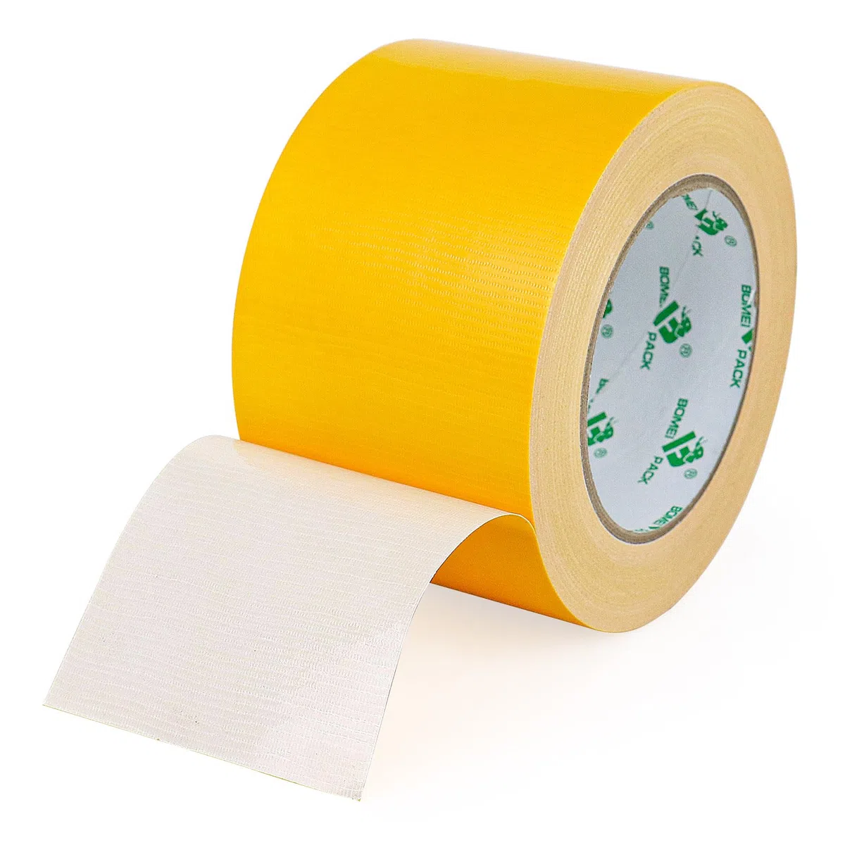 BOMEI PACK Gelb Panzertape Wasserfest 75 mm x 30 m - Gelb Panzertape Gaffer Tape Gewebeklebeband - Gewebeband - Panzerband Extra Stark - Duct Tape - Wasserdichtes Klebeband
