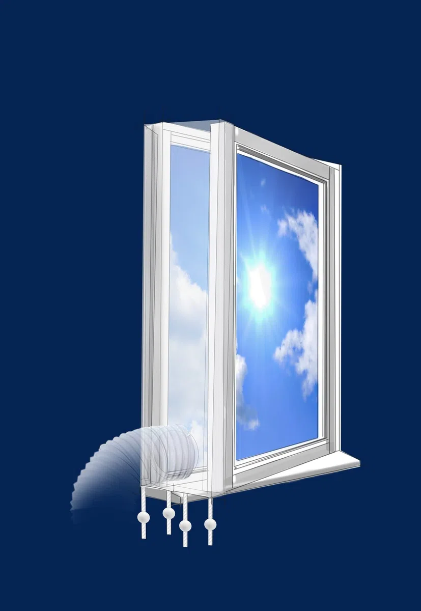Lifetime Air Fensterabdichtung 320cm Für Mobile Klimageräte und Abluft-Wäschetrockner, Window Kit Universal passend für alle Schlauchgrößen, Wasserdicht, Winddicht