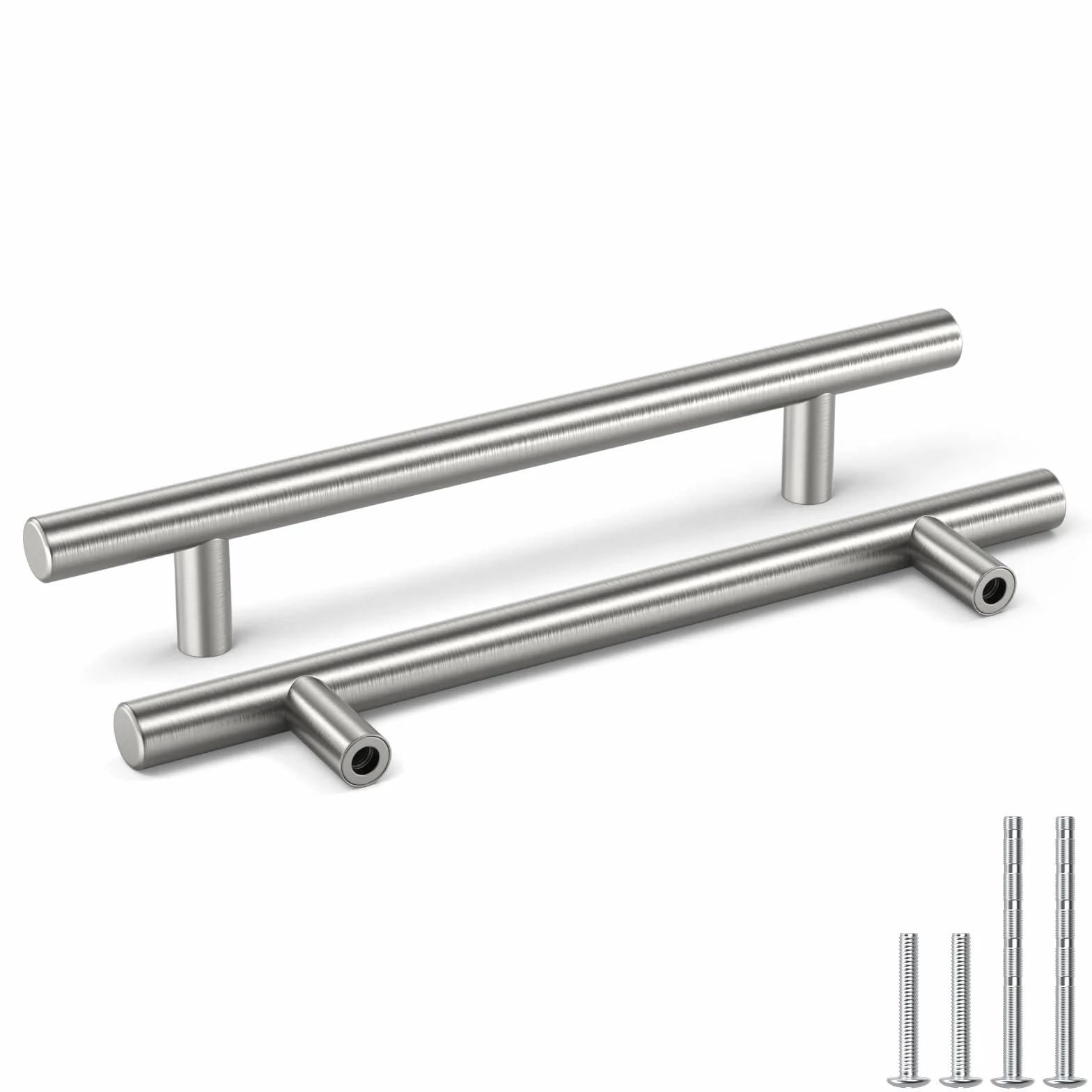 Goldenwarm 15 Stück Griffe für Küchenschränke 128mm Lochabstand Schrankgriffe Edelstahl，Möbelgriffe Türgriffe Küche Stangengriff Edelstahl Küchenschrank Griffe