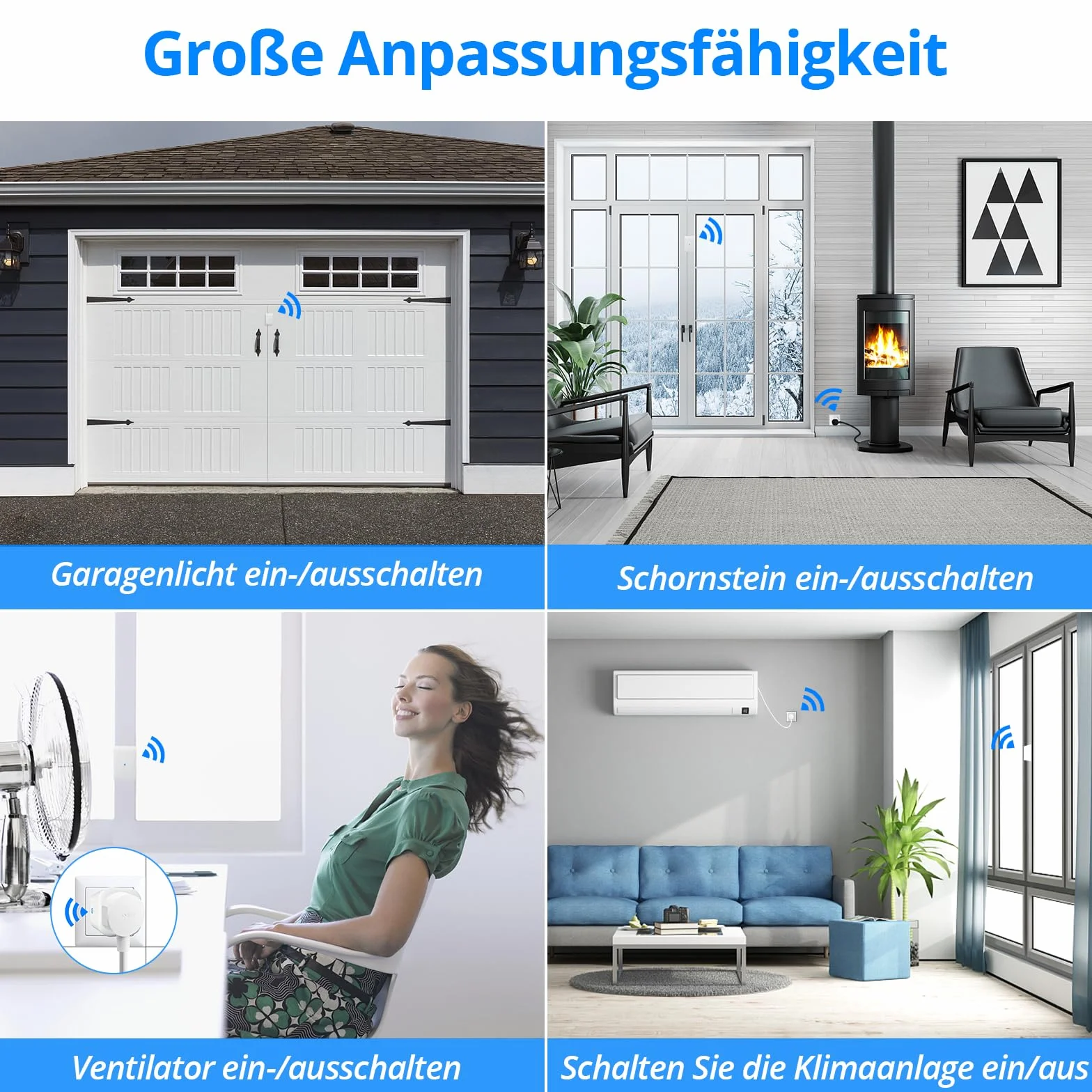 Fensterkontaktschalter für Dunstabzugshaube, Funk Abluftsteuerung, Fensterschalter, Fenster Kontaktschalter für Kamin