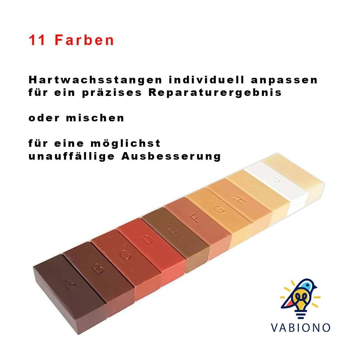 Fußboden-Reparatur-Set zum Reparieren von Parkett, Laminat, Holz, Möbel