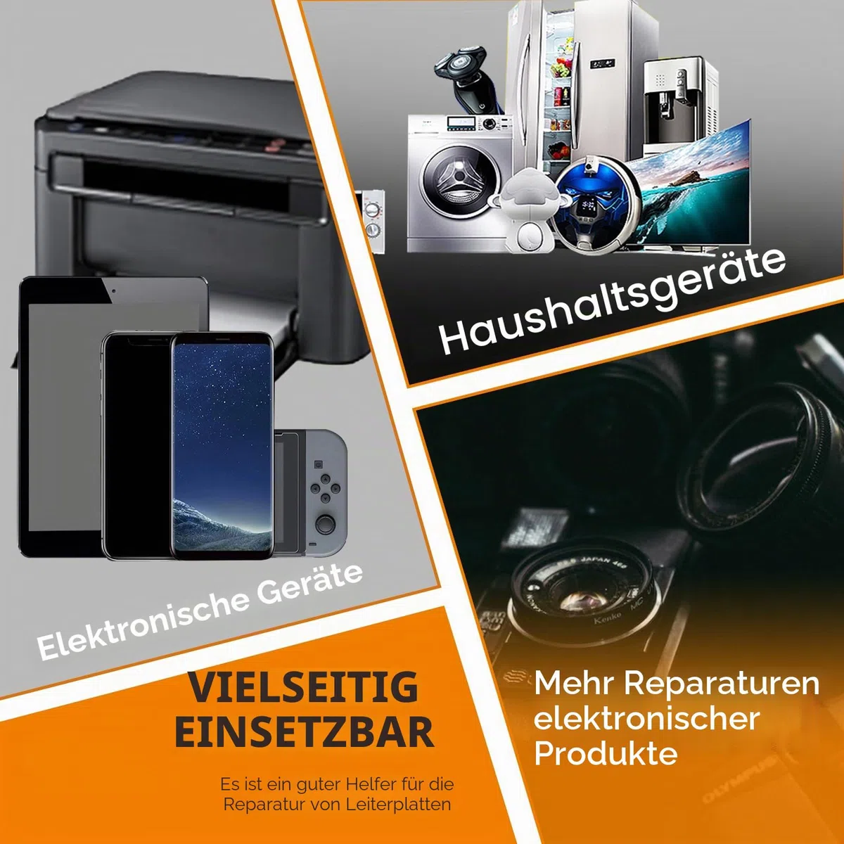 TOWOT Lötdocht, Entlötlitze, Flussmittel-Docht und Entlötlitzen - Effiziente und professionelle Lösung zum Entfernen von Lötzinn