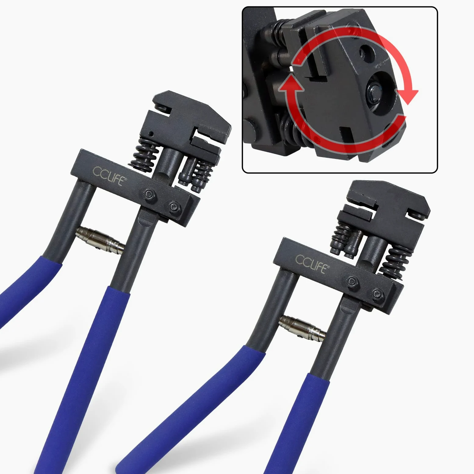 CCLIFE Kombinierte Absetzzange Ø5mm Lochzange Falzzange Karosseriezange Blechlocher zum Lochen und Falzen