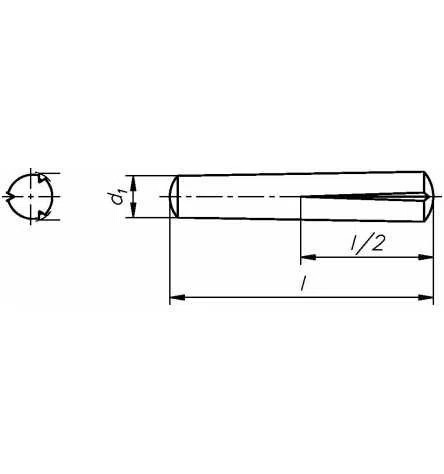 Reidl Paßkerbstifte 6 x 18 mm DIN 1472 Stahl blank 10 Stück