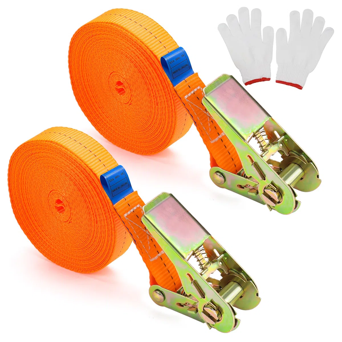 Spanngurte mit Ratschenschloss Ratschengurte Zurrgurte Kurz mit Ratsche Spanngurt Belastbar 10m Befestigungsgurt Zurrband 25mm Verstellbare Befestigungsriemen für Transport Fracht 2PCS