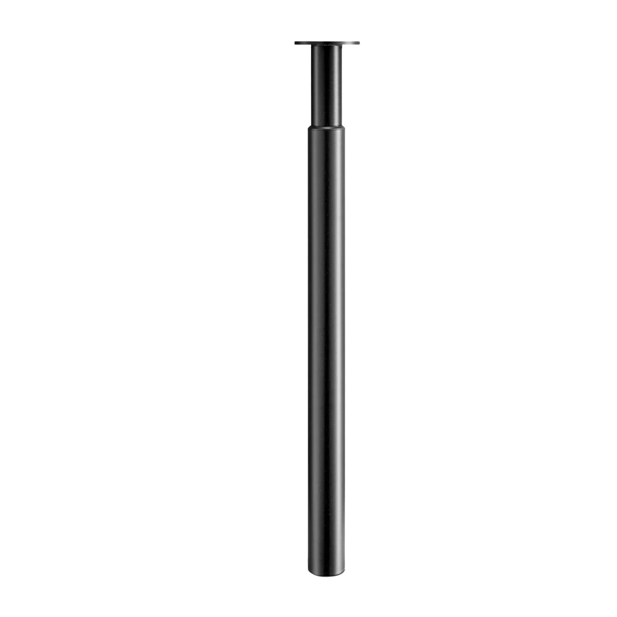 Verstellbare Möbelbeine aus Edelstahl – Höhenverstellbare Tischbeine 710–1100 mm, Ø60 mm, rutschfeste Basis, Robuste und Langlebige Tischbeine für Küche (Schwarz, 1 PC)