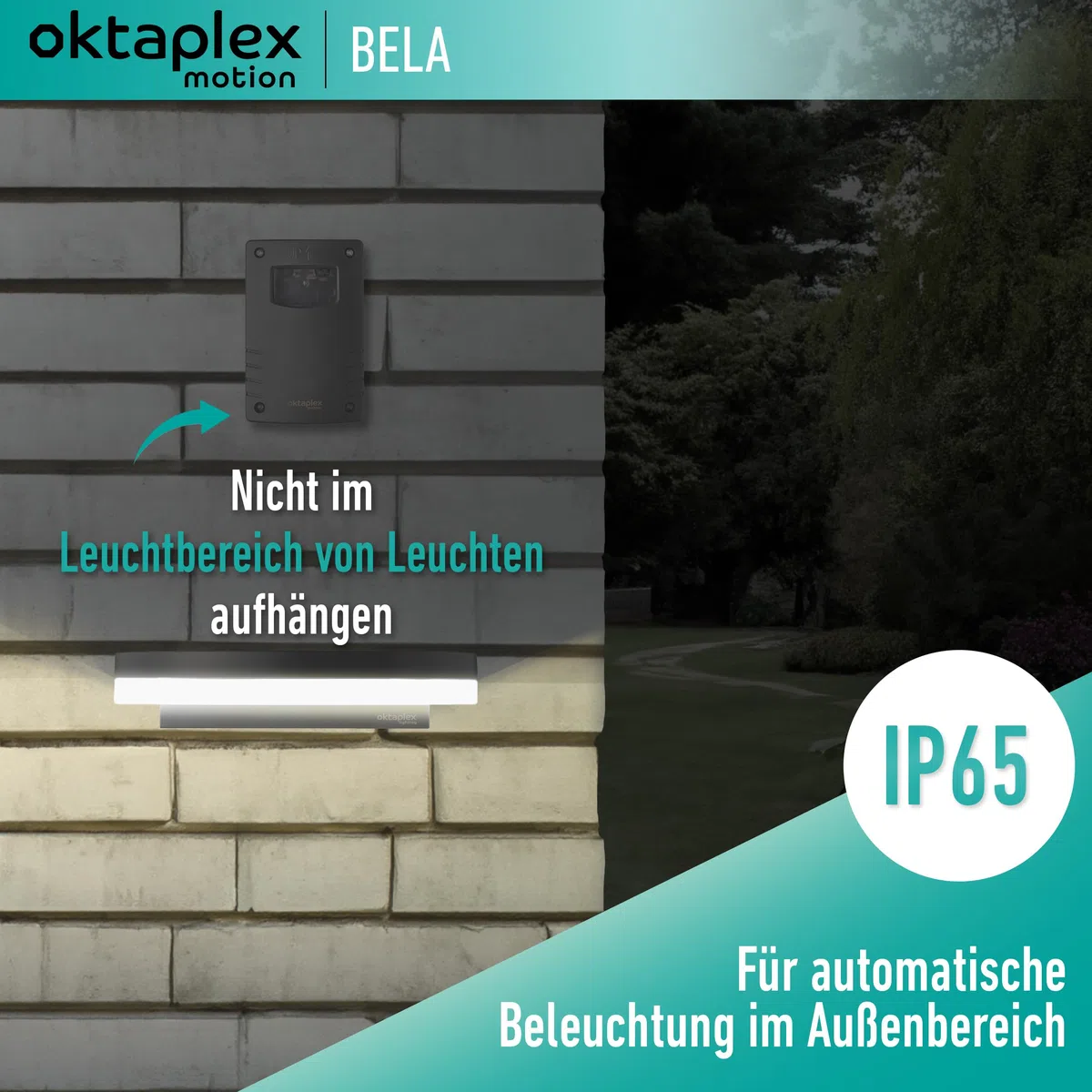 Oktaplex Bela Dämmerungsschalter Aussen mit Ausschalttimer IP65 230V anthrazit einstellbarer Dämmerungssensor