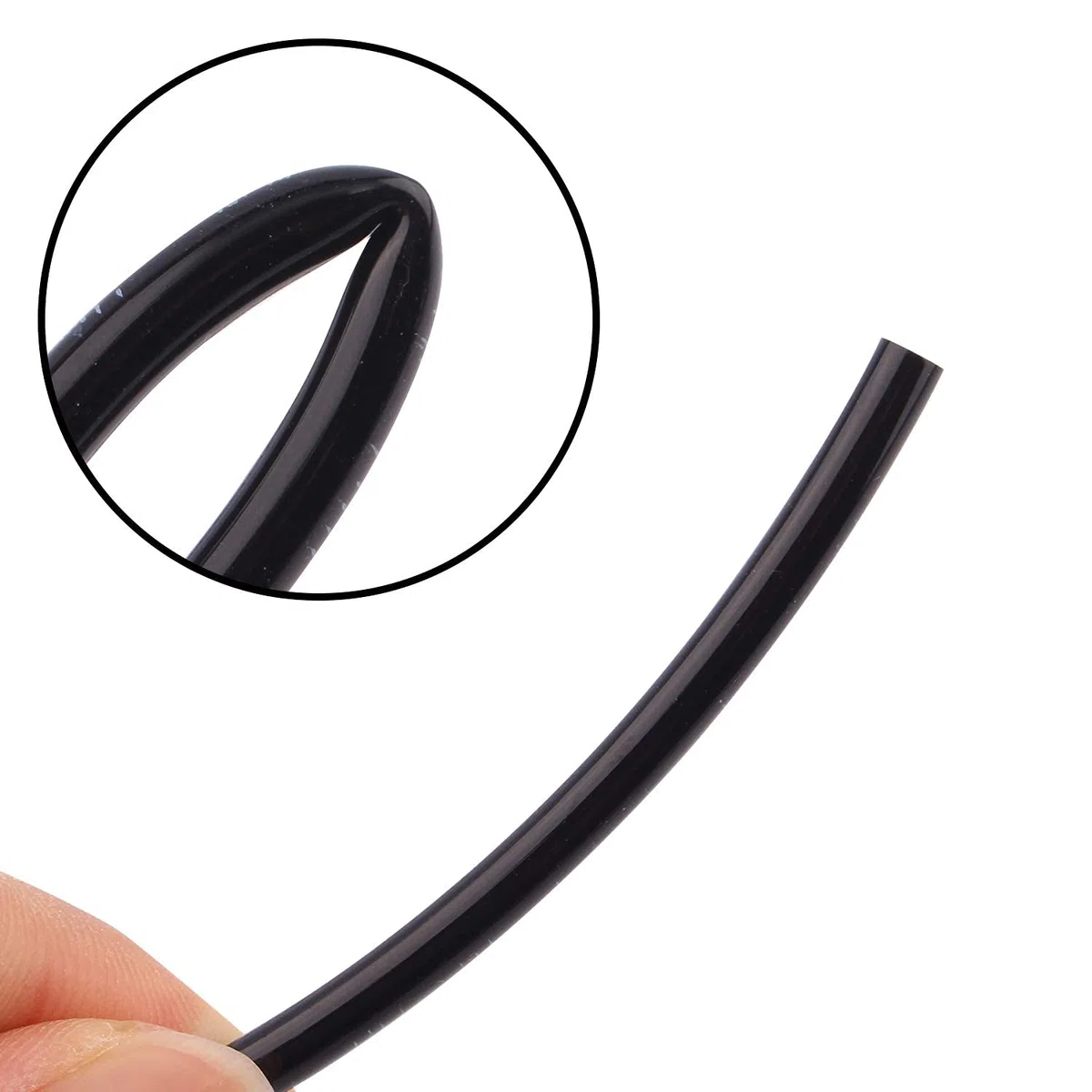 HUAZIZ 12 Meter PU Pneumatikschlauch Pneumatic Polyurethane Schlauch Flexibel Druckluftschlauch Außen 12 mm x Innen 8mm Schwarz+1 x Schlauchschneider