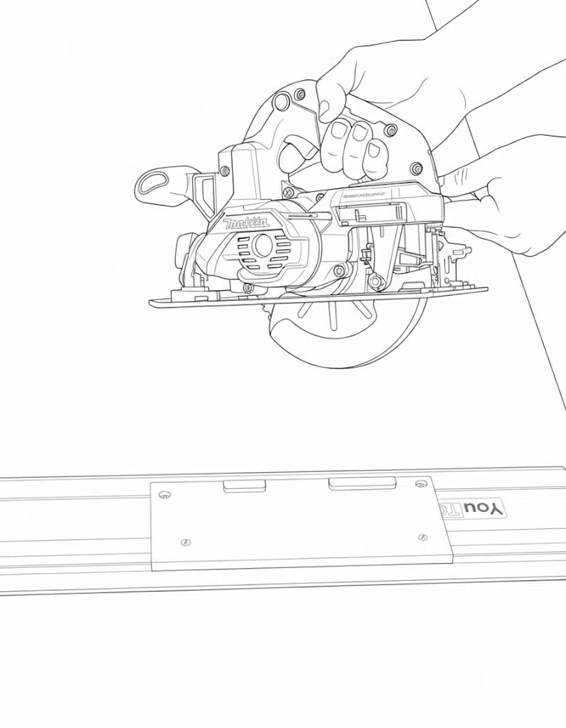 Führungsschienen Adapter für Makita DHS660 Akkusäge