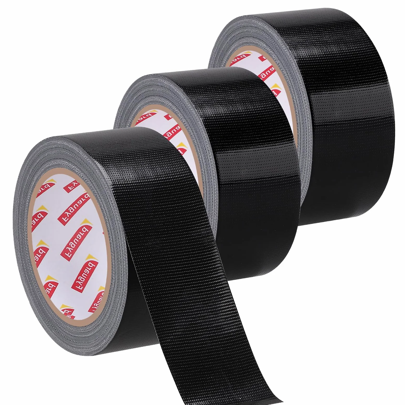 3 Rollen Panzertape Schwarz, 48mm x 28m Schwarzes Gafferband 210μ Wasserdichtes Panzerband Rückstandsfrei für Verschiedene Oberflächen, Reparatur Befestigung Verstärkung (84m insgesamt)