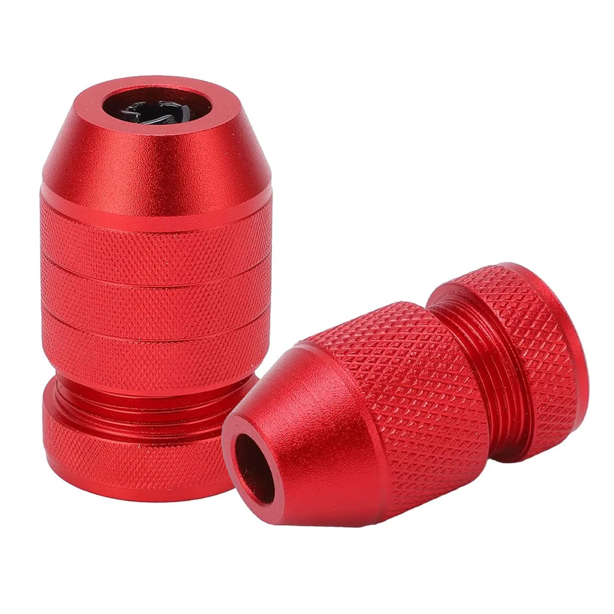 GIONAR 2 Stück Bohrer Tiefenanschlag-Set, einstellbar von Ø 2-11 mm, Aluminium Bohrstopp für präzise Holzbohrer Holzbohrungen