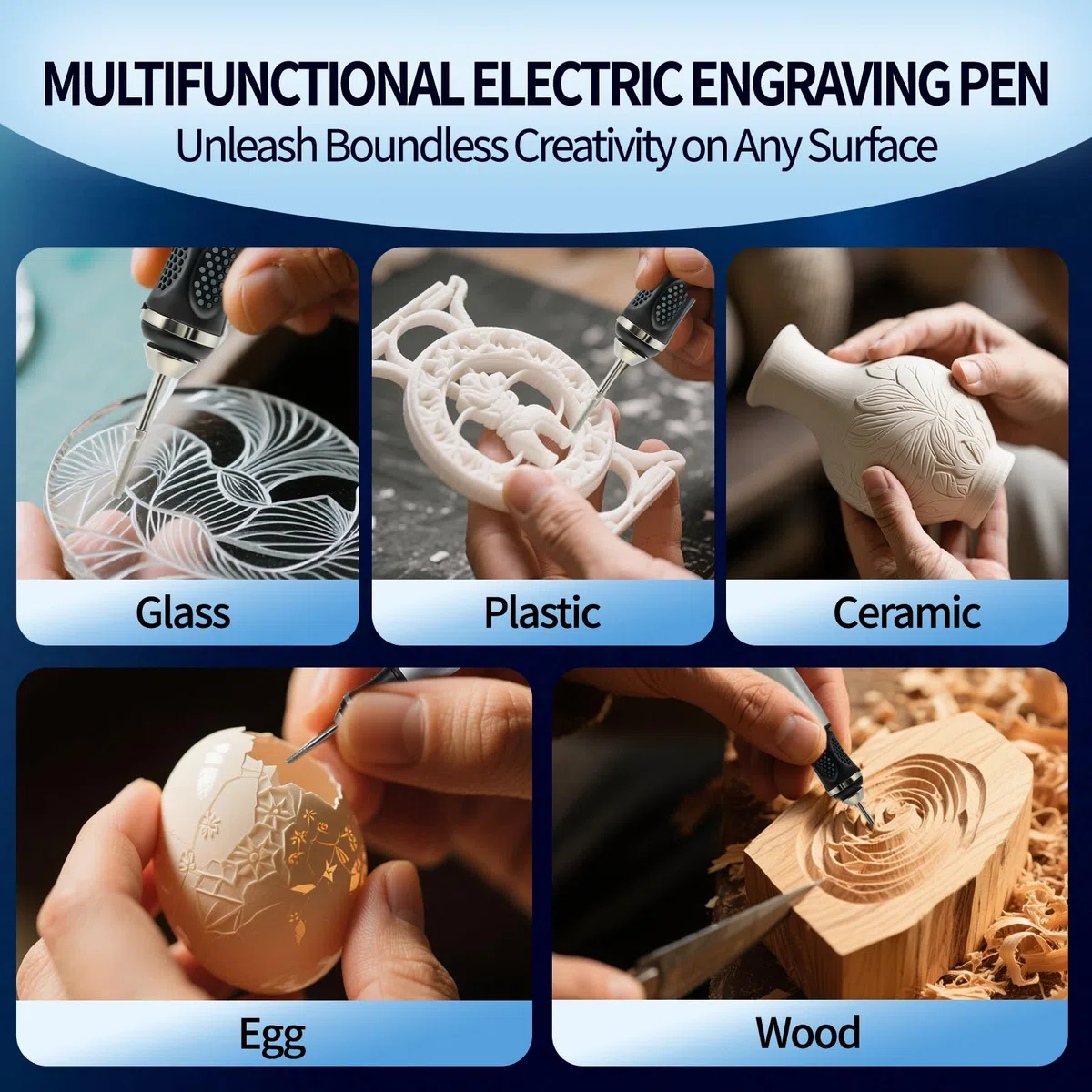 Elektrischer Gravierstift mit 30 Bits, Mini Gravierstift 3-Gang-Regler Bis 25.000 U/min USB-aufladbare Multifunktions-Graviermaschine für Schmuck,Glas, Keramik,Ideal für DIY,Hobbyist