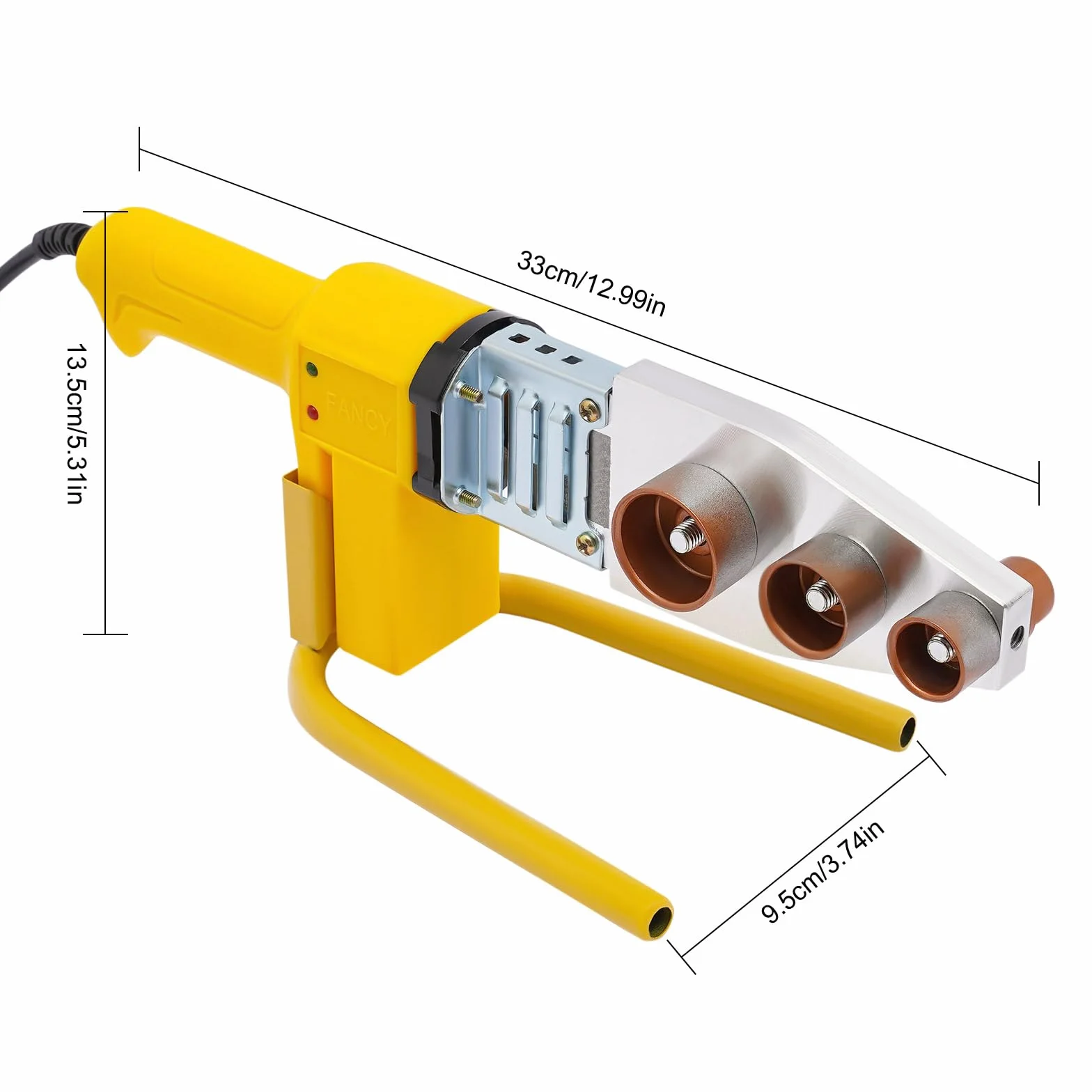 Muffenschweißgerät, Rohrschweißgerät Wasserrohr Schweißgerät Rohrschweißmaschine 280-300℃ konstante Temperatur Heißschmelzmaschine für PPR, PB, PE Rohren