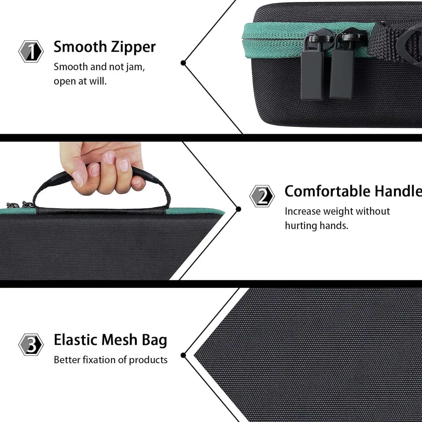 co2CREA Hart Tragbare Schutzhülle Etui Tasche für Bosch Home and Garden Klebepistole PKP 18 E/PKP 3.6 LI/AdvancedGlue 18V, Tragetasche kompatibel USB Ladegerät und Glue Sticks,Nur Tasche