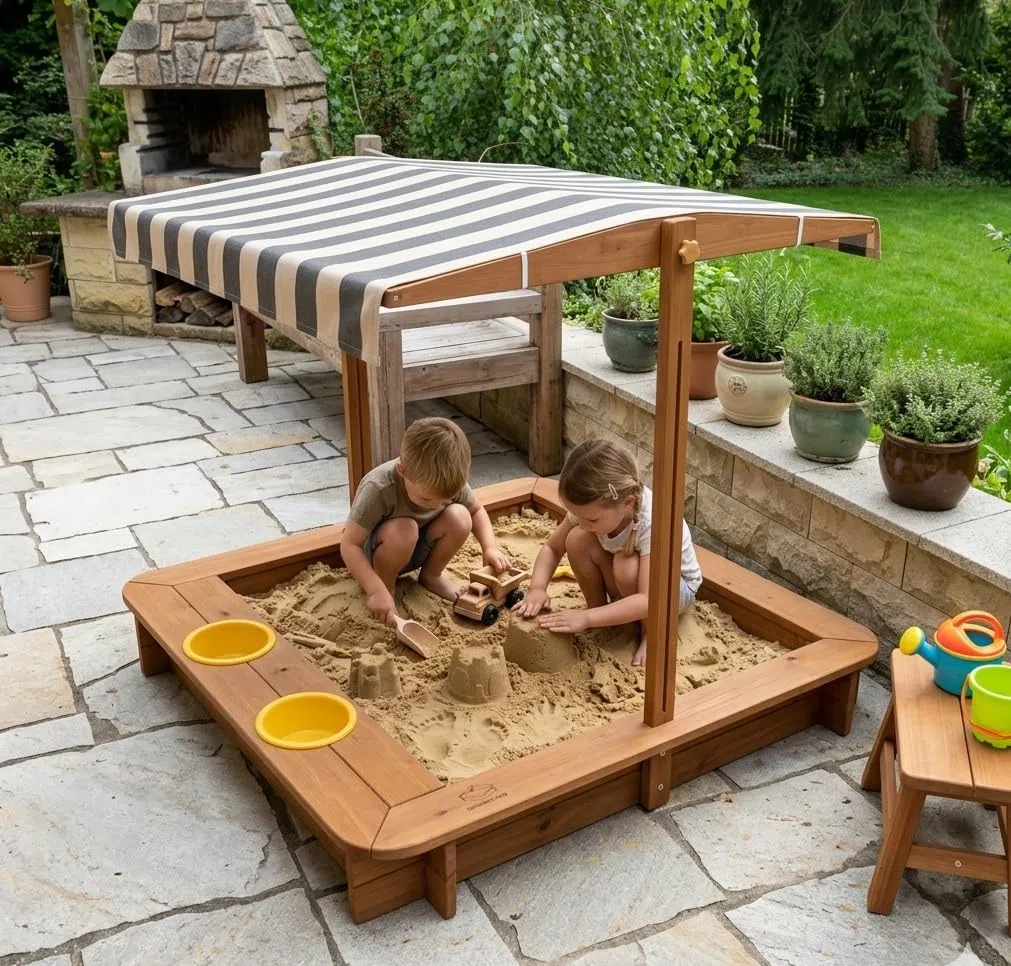 25kg Spielsand Classic inkl. Sacköffner | Schadstofffrei & extra fein (0-2mm) | Premium Sandkastensand | Quarzsand für Sandkasten, Garten & Baustelle | Naturrein & sanft