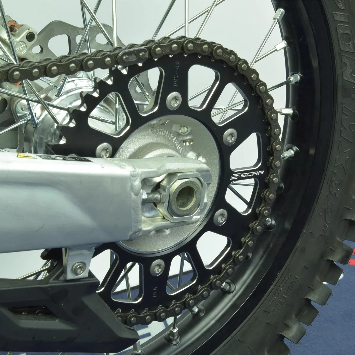 SCAR Kettenradschrauben kit doppelt gesichert kompatibel mit KTM SX SXF EXC EXCF Husqvarna TC TE FC FE GASGAS MC MCF EC ECF BETA RR Sherco SE SEF Husaberg