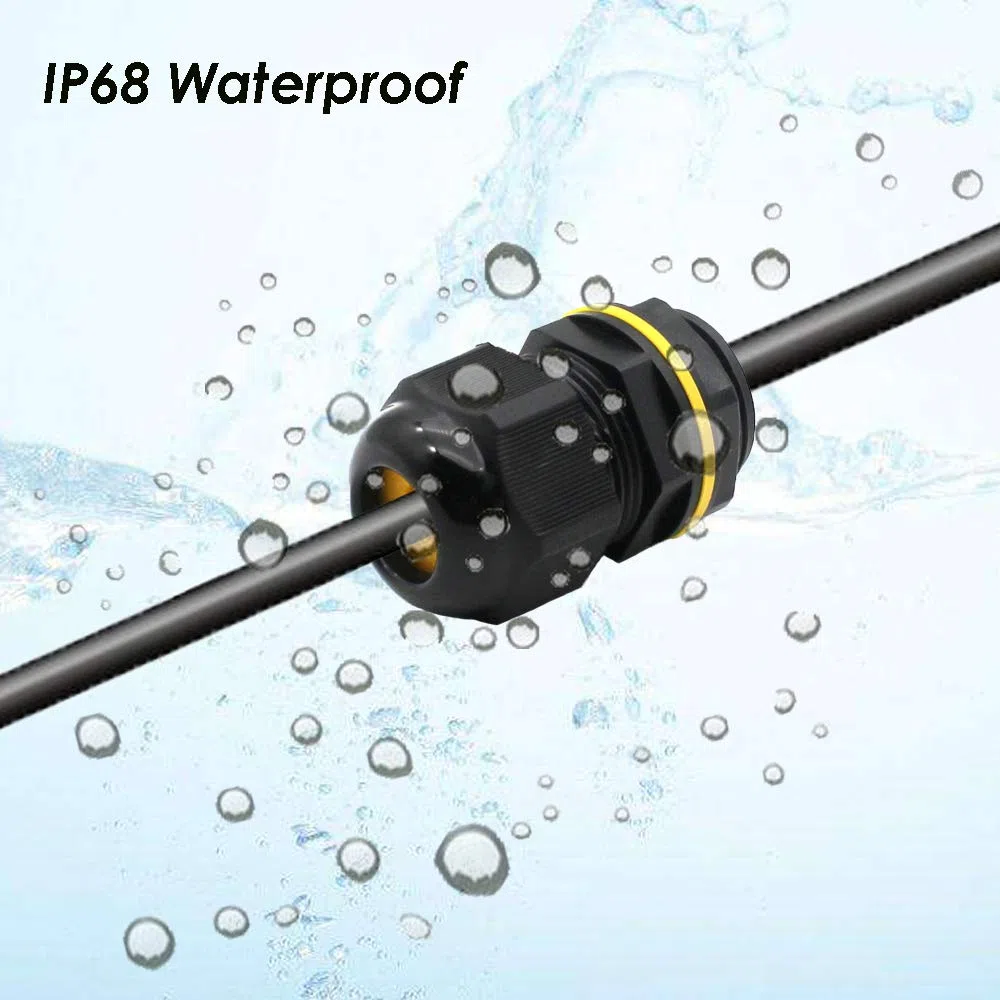 M25 Kabelverschraubung Set, HUYU wasserdichte IP68 verstellbare Kabel Steckverbinder, wasserdichter Stecker für Box, verstellbar Kabel Stopfe mit Gegenmutter für 4-14 mm Kabel, 10 Stück