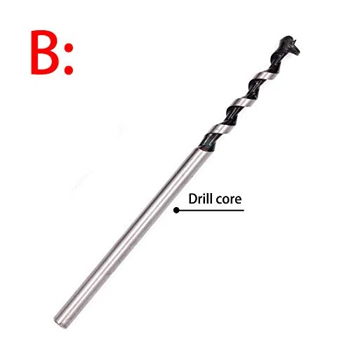 WSSCQ Holzbearbeitungs-Vierkantbohrer, 6 bis 30 mm Vierkantbohrer, Bohrkern, Vierkantbohrsägebohrer Meißel Holzbearbeitungswerkzeug, Lochbohrwerkzeug (A15mm)