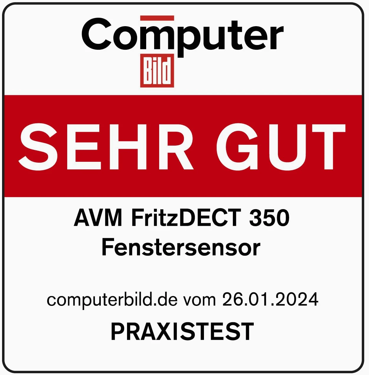 FRITZ!DECT 350 (Magnetischer Tür-/Fensterkontakt für Smart Home, energieeffizient, DECT-ULE-Sensor, kompatibel mit FRITZ!Box, erkennt geöffnete Türen/Fenster, deutschsprachige Version)