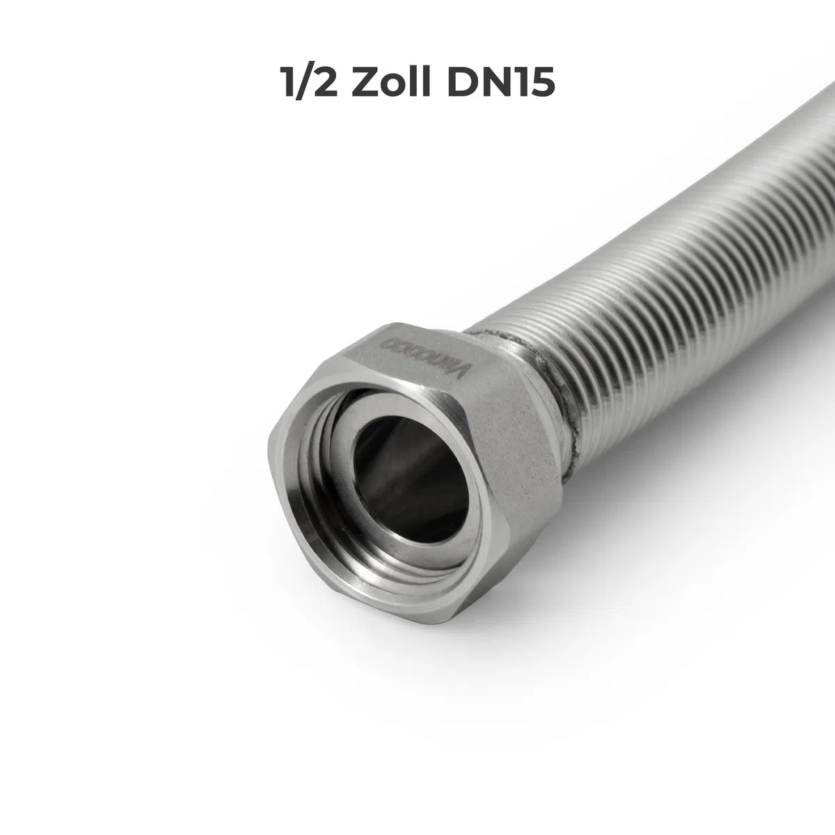 VANCOCO Edelstahl-Flexrohr 1/2" Zoll Wellrohr Ausziehbar Flexibles Anschlussrohr Längenverstellbar von 200-400 mm Universelles Verbindungsrohr