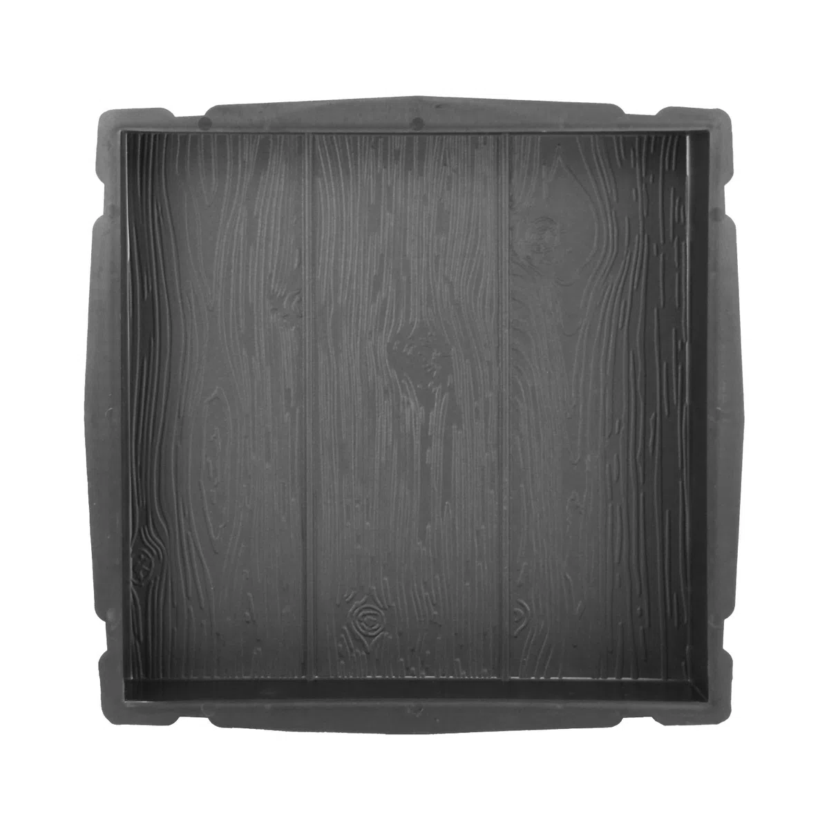 @tec Betonform Schalungsform Gießform Plastikformen für Beton, Terrassenplatte - Trittsteinplatte - Gehwegplatte - Betonplatte - Trittstein Holzoptik 40x40x5 cm